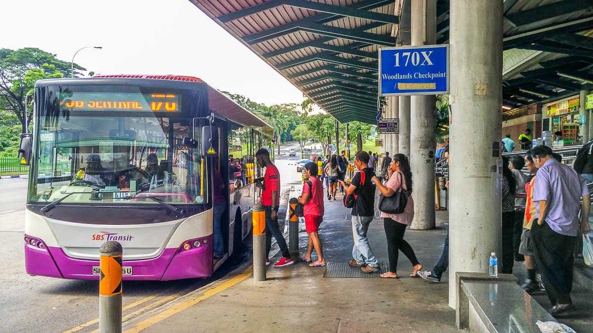 How to travel from Singapore to Johor Bahru by Bus (2022)
