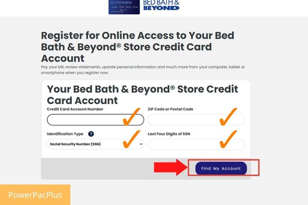 enroll a bed bath and beyond account