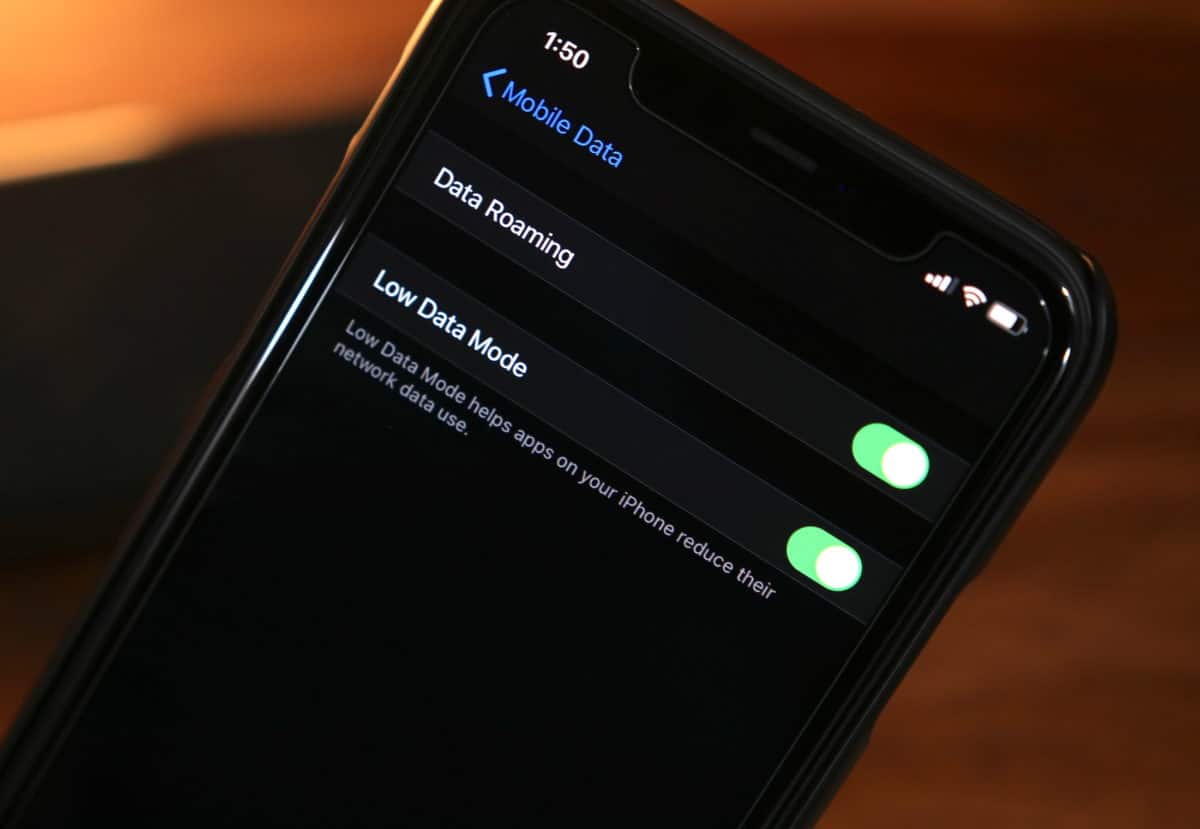 Enable Low Data mode on iPhone