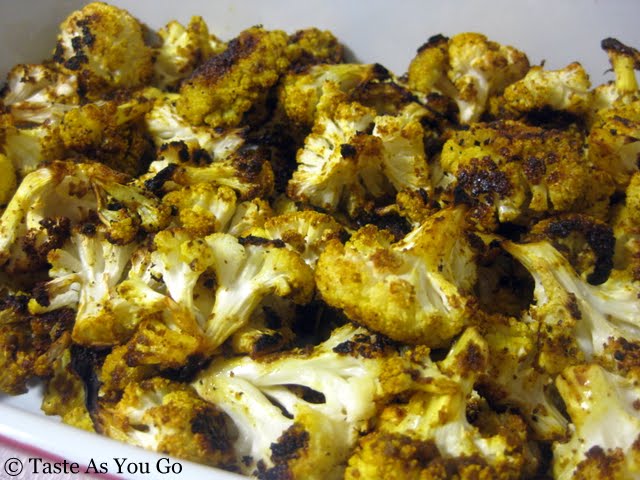 Roasted Curried Cauliflower | Taste As You Go