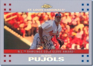 2007 Topps Chrome Pujols White Refractor