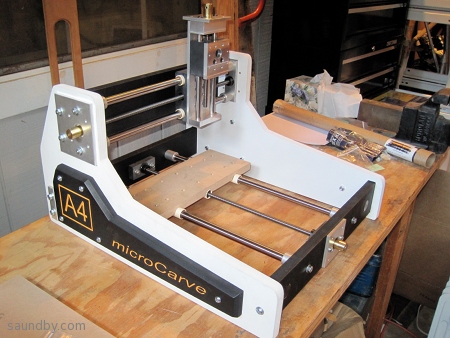 Microcarve A4 CNC router fully assembled without stepper motors