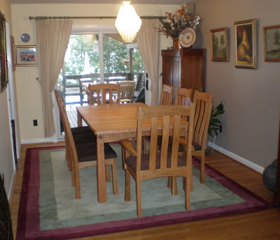 70 x 42 Shaker Dining Table and Seville Chairs in Oil & Wax Cherry