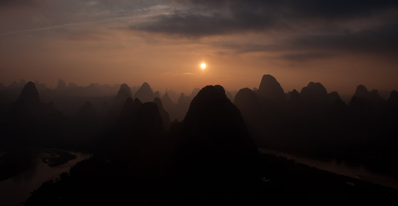 Sunset from Lao Zhai Peak
