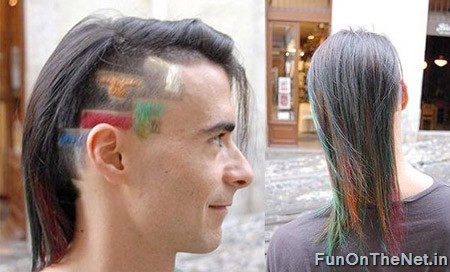 funny and wacky hairstyle