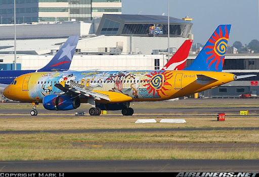 most colorful plane in the world