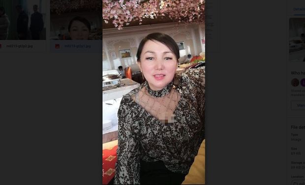 哈萨克族妇女加娜古丽外媒采访前被带走