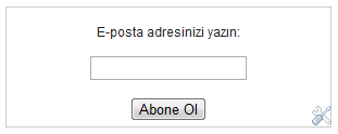Eposta aboneliği formu