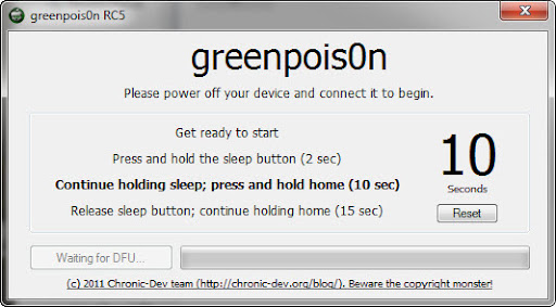 เทคนิคการ Jailbreak iPad iOS version 4.2.1 ด้วย greenpois0n Ipad011