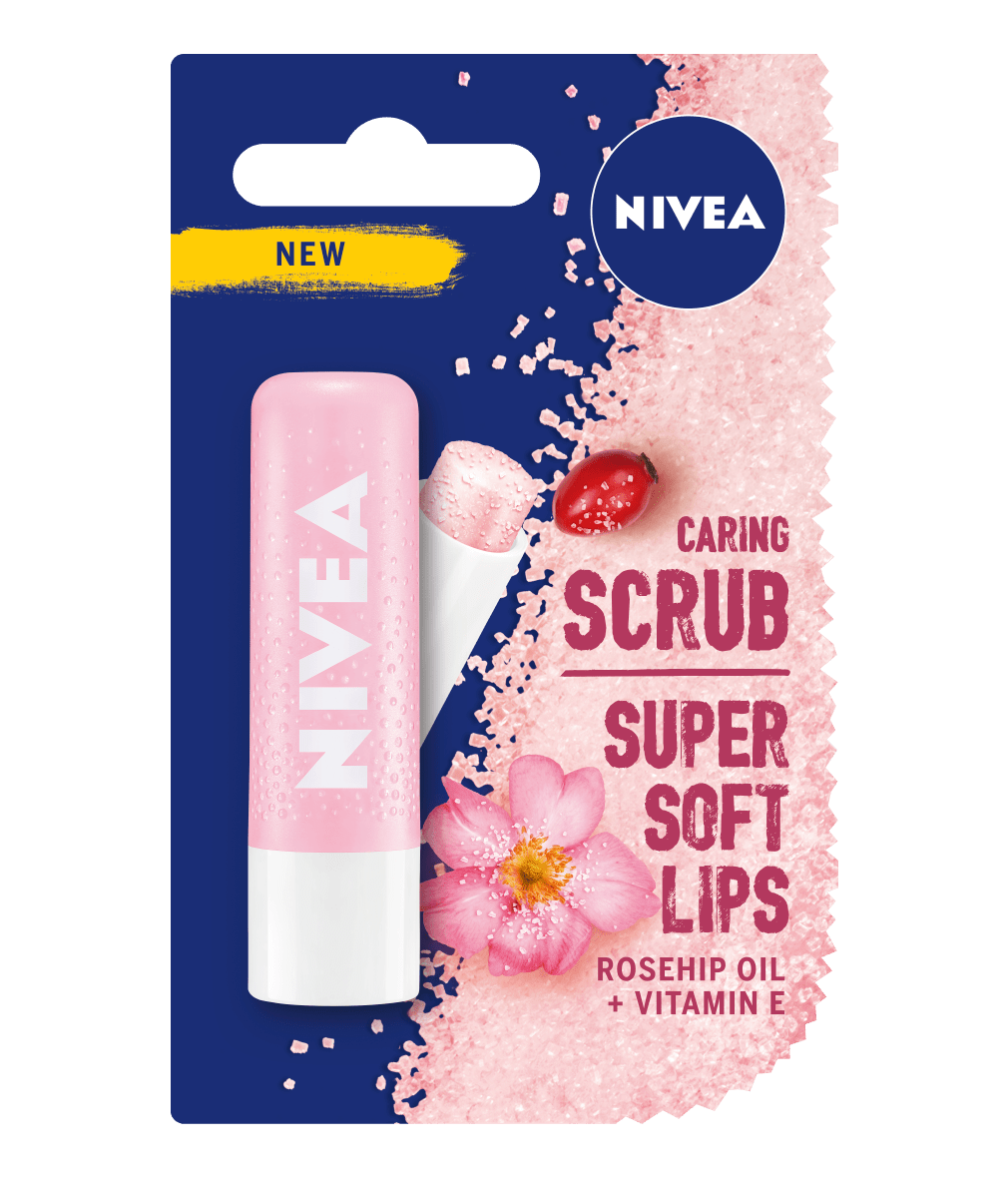 The Nivea Lip Care Rosehip Caring Lip Scrub is suitable for daily use. How to Use Lip Scrub - Shop Journey