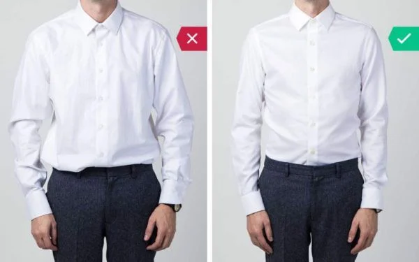 Cách khắc phục áo sơ mi bị rộng