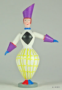 Zweite von drei Figurinen für 'Das Weiße Fest', 1929 - farbig angelegt