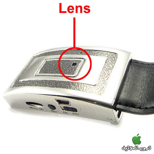 انواع كاميرات سرية  للتجسس في اشكال عدة Belt_buckle_spy_camera2
