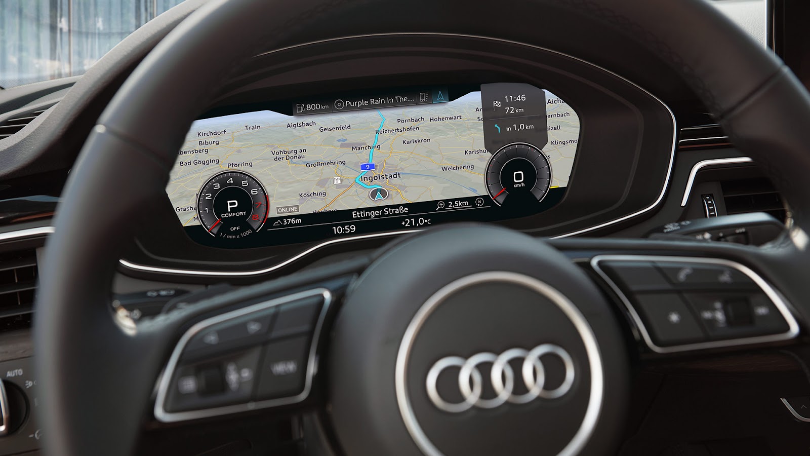 Віртуальна панель приборів Audi A7 Audi virtual cockpit