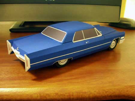 1966 Cadillac Coupe de Ville Papercraft