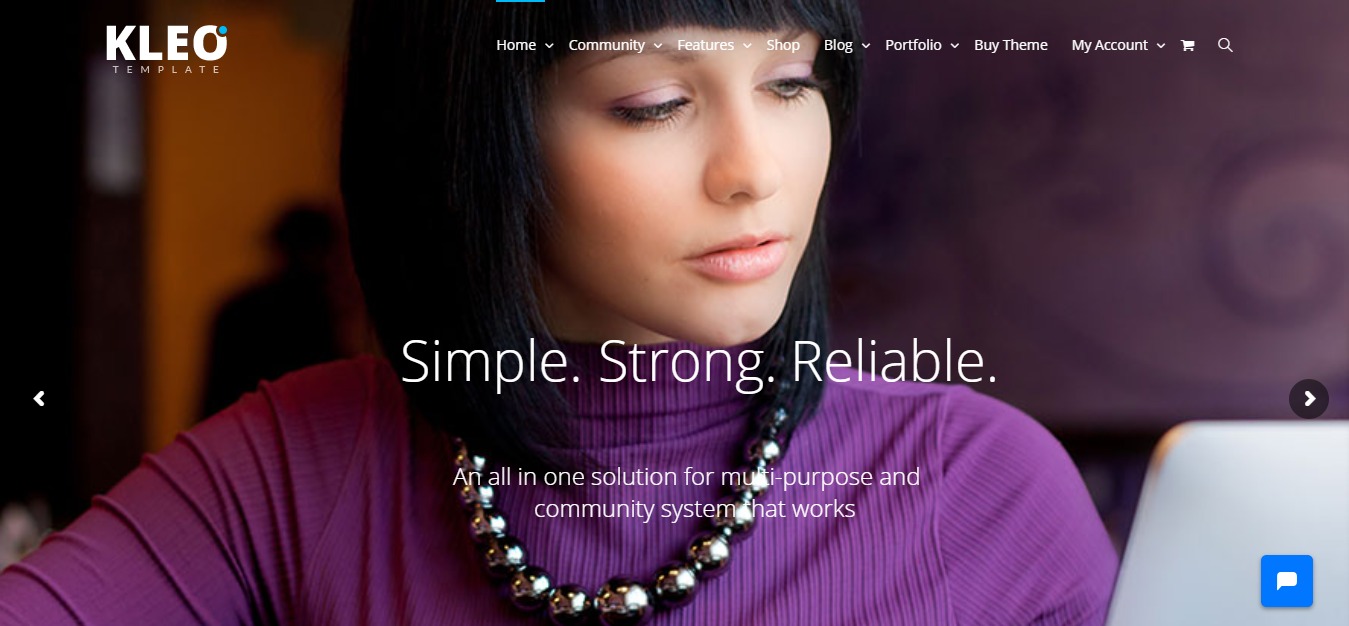 tema wordpress da comunidade kleo