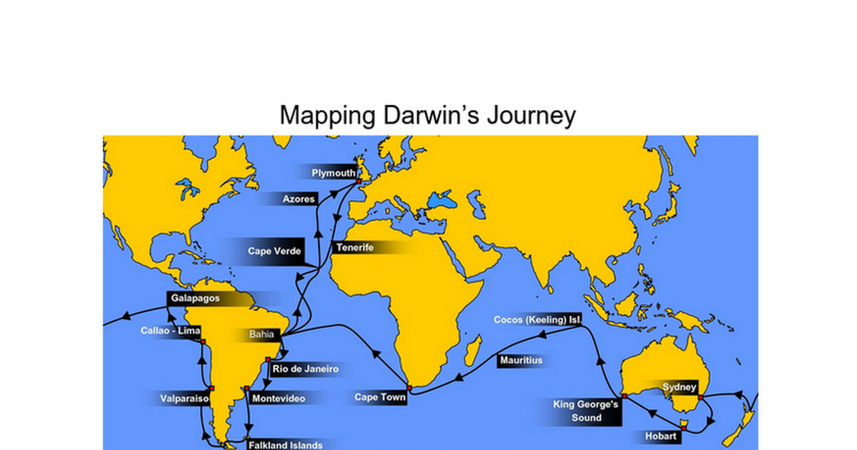 darwin's journey pdf