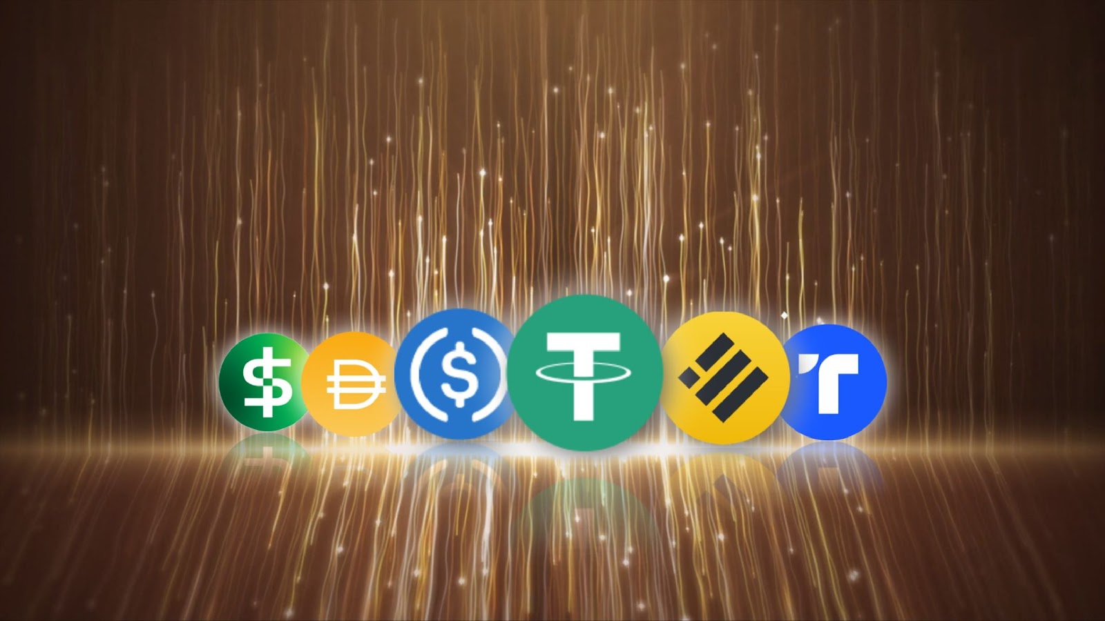 Stablecoins in a row. These cryptocurrencies hold the values of the traditional currency