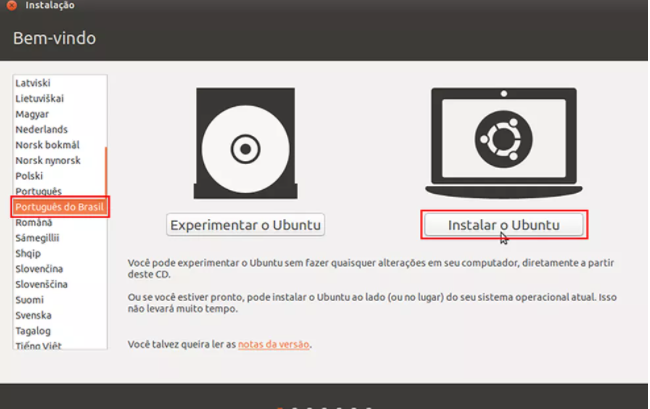 Instalando ubuntu