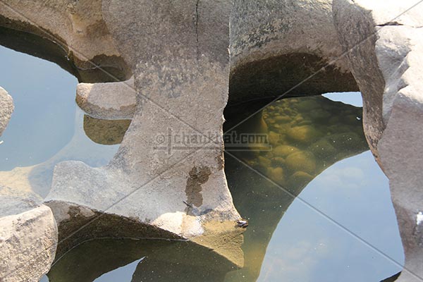 Pebbles in potholes Pebbles in potholes