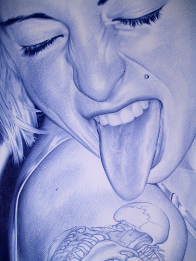 Arte com caneta esferográfica