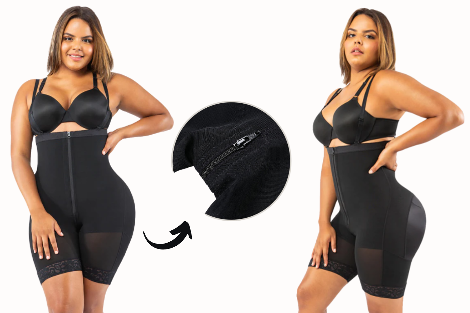 AirSlim Firm Tummy Compression Bodysuit Shaper With Butt Lifter