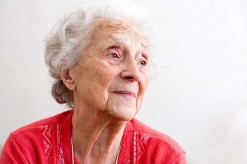 older woman with demntia