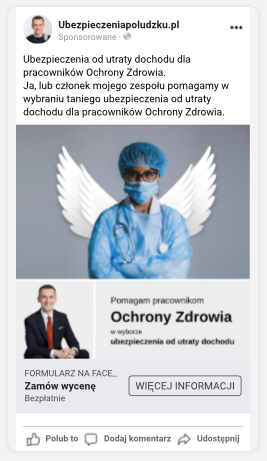 Jedno dodatkowe zdjęcie. Dwa razy więcej leadów ubezpieczeniowych. Ubezpieczenia od utraty dochodu dla lekarzy.