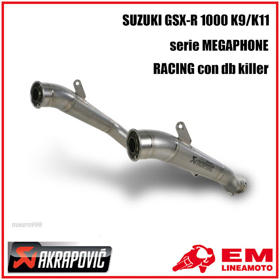 Auspuff AKRAPOVIC SUZUKI GSX R 1000 K9