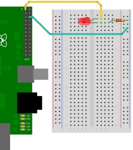 One LED on the 3.3v supply