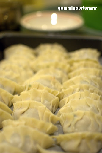 Pork Prawn and Chives dumpling wrapped pre-cooked