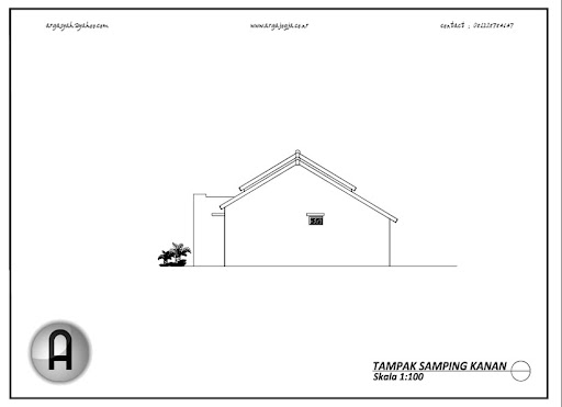 Desain Rumah Modern Mungil Minimalis Type 80