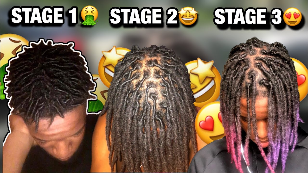 THE DIFFERENT STAGES OF DREADS *EXPLAINED* - YouTube