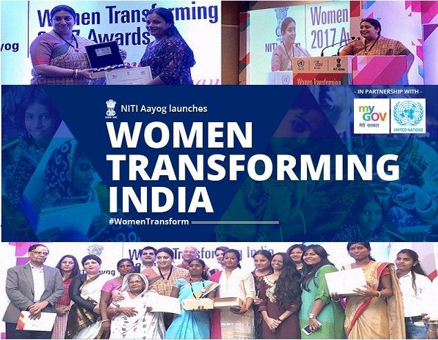 NITI Ayog Women Transforming India Awards