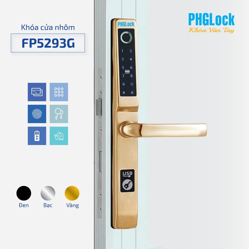 Khóa cửa nhôm xingfa PHGLock giúp mở cửa nhanh với đa dạng các phương thức mở cửa: mã số, thẻ từ, vân tay, chìa khóa cơ dự phòng