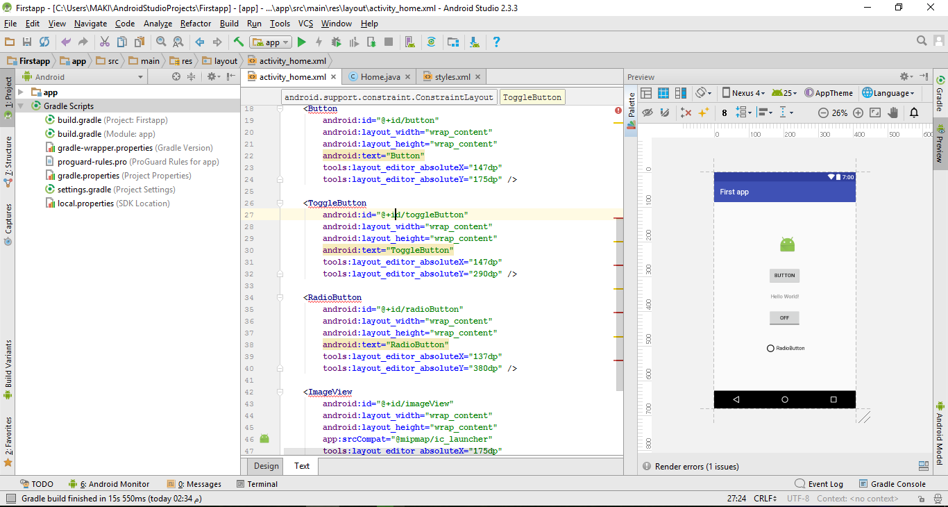 إحترف Android Studio من الصفر و حتى الإحتراف الجزء الخامس إحترف Android Studio من الصفر و حتى الإحتراف الجزء الخامس