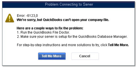 QuickBooks Error 6123, 0