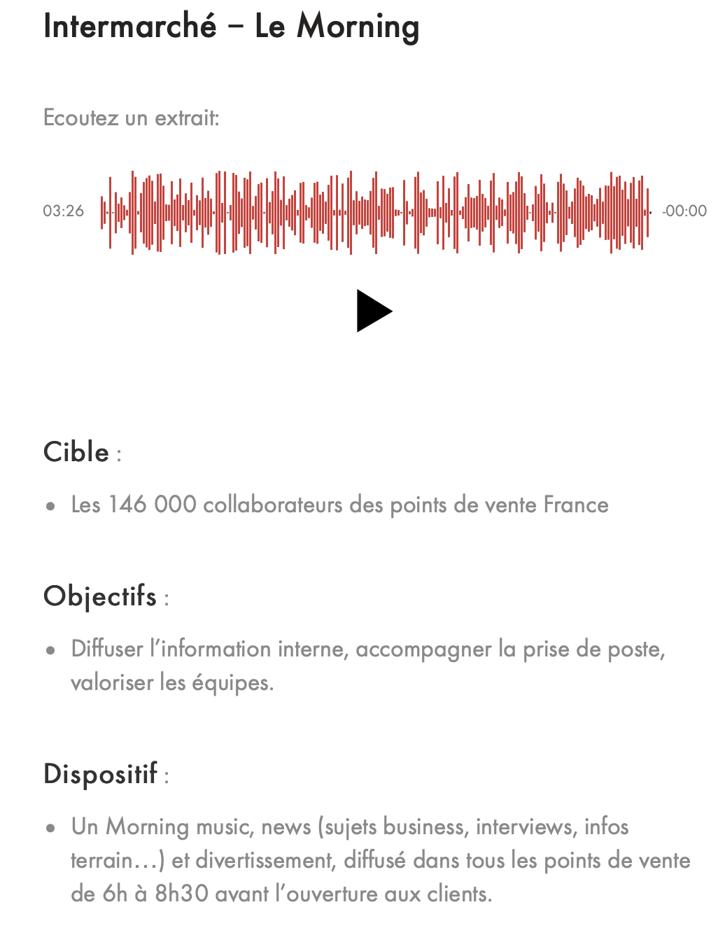 Explications podcast Intermarché