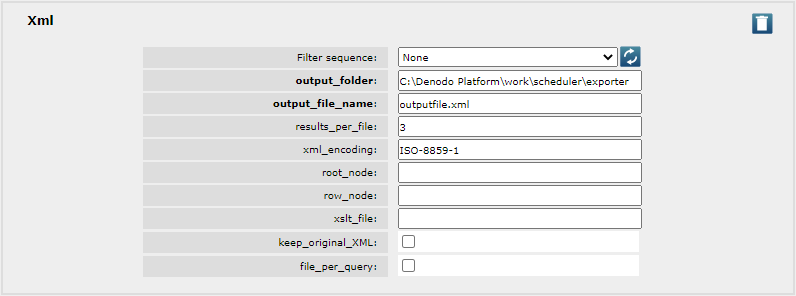 Generic Xml Exporter User Manual