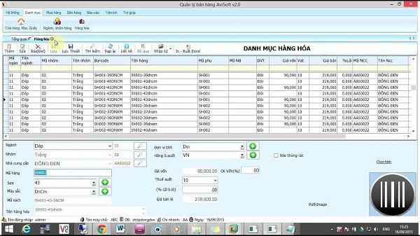 Phần mềm quản lý bán hàng AnVietsoft
