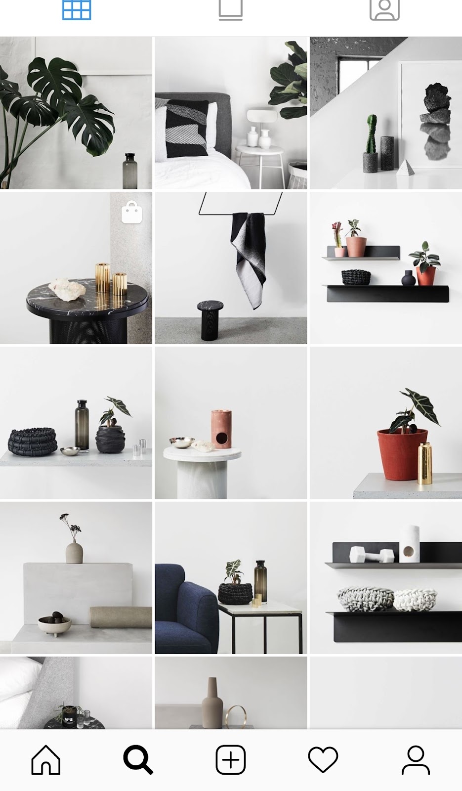 A minimalist Instagram theme/aesthetic from the minimalist