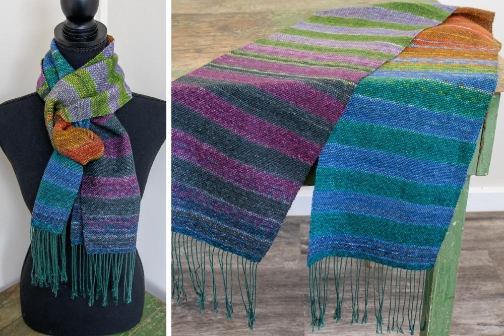 Self Striping Scarf Project - The Woolery