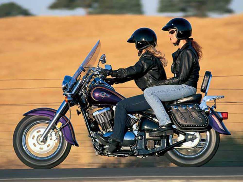 Experience the thrill of motorcycle riding while staying safe and secure with this safety-conscious couple