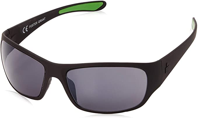 IRONMAN Men's Flex Sunglasses Wrap, Matte Black Rubberized, 62 mm
