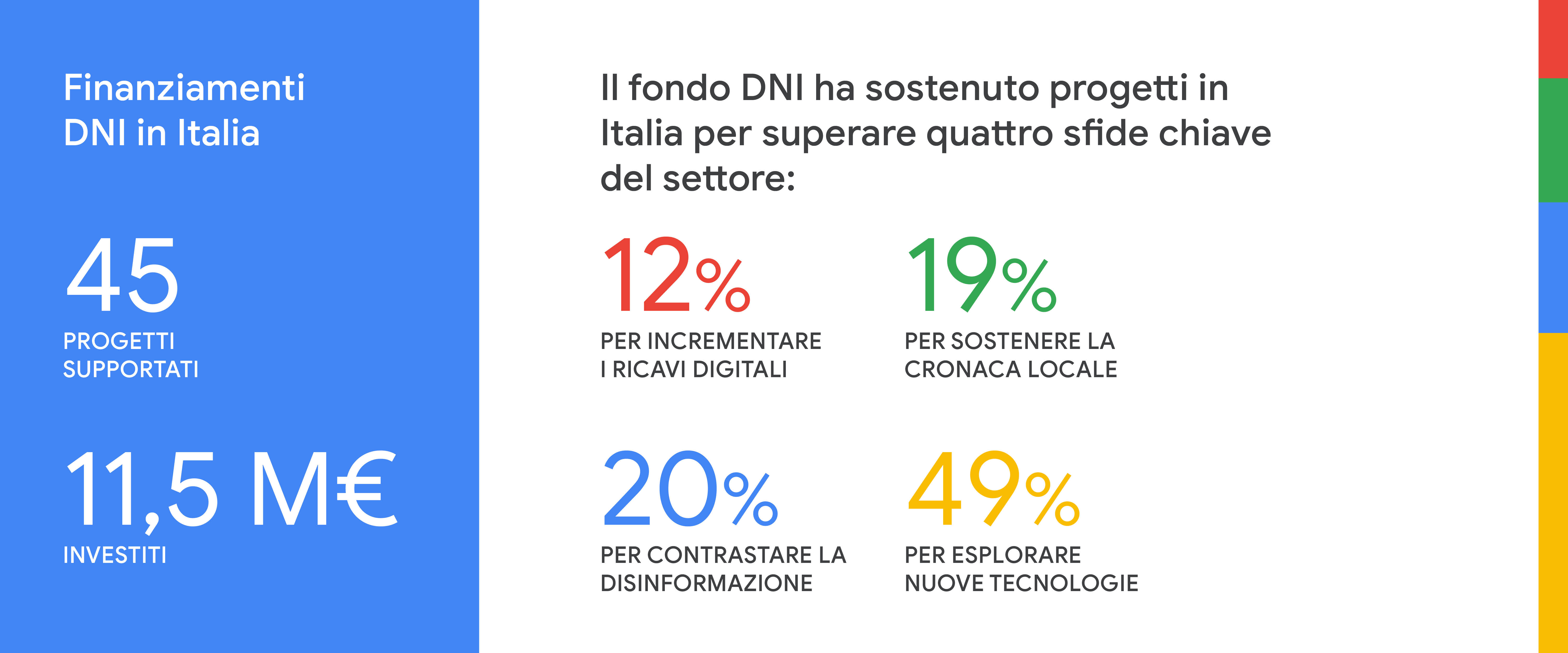 Infografica riassuntiva di DNI in Italia.
