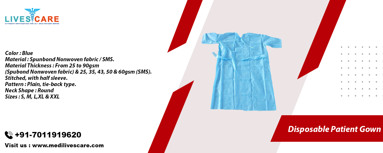 Disposable Patient Gown
Disposable Patient Gown Manufacturers
Disposable Patient Gown Manufacturers in India
Disposable Patient Gown Exporters in India
Disposable Patient Gown Suppliers in India