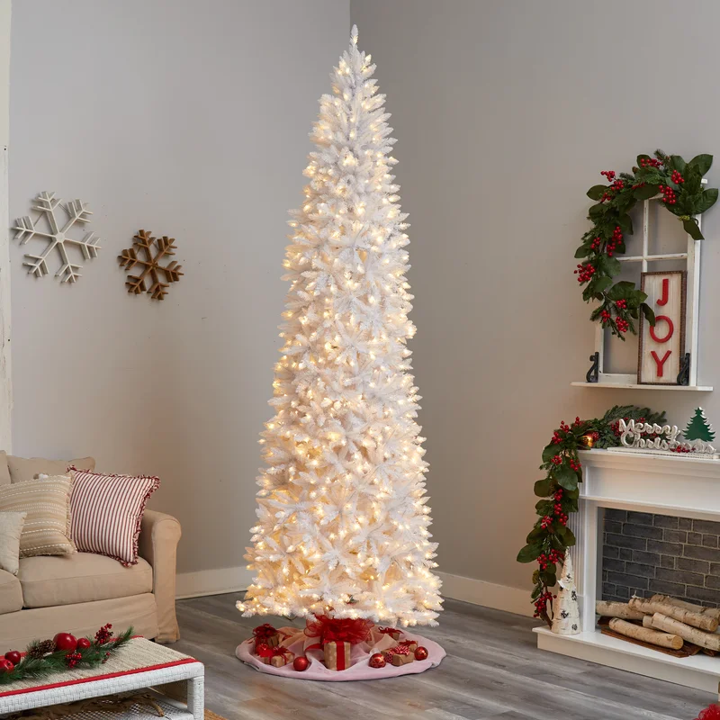 The Holiday Aisle Lighted White Christmas Tree
