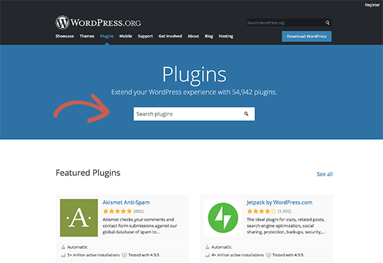 Diretório de plugins do WordPress
