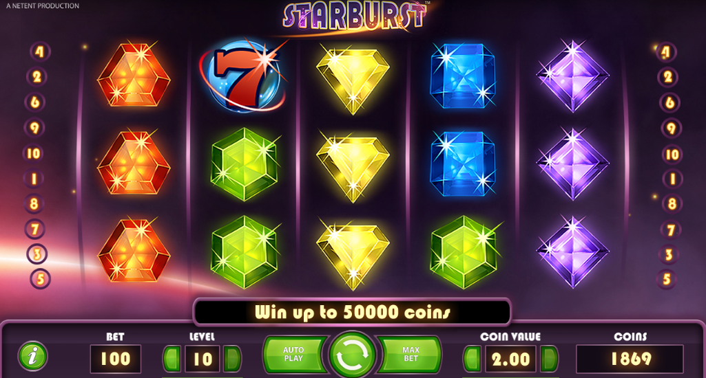 Starburst slot