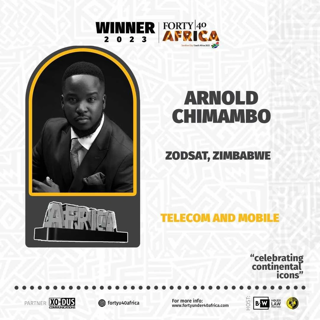 Arnold Chimambo Forty Under 40 Africa Awards